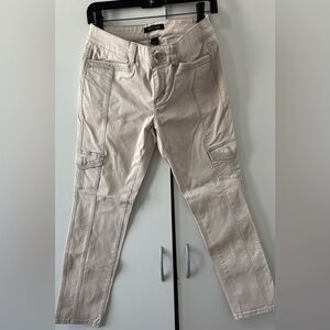 White House Black Market Light Tan Slim Ankle Pants
